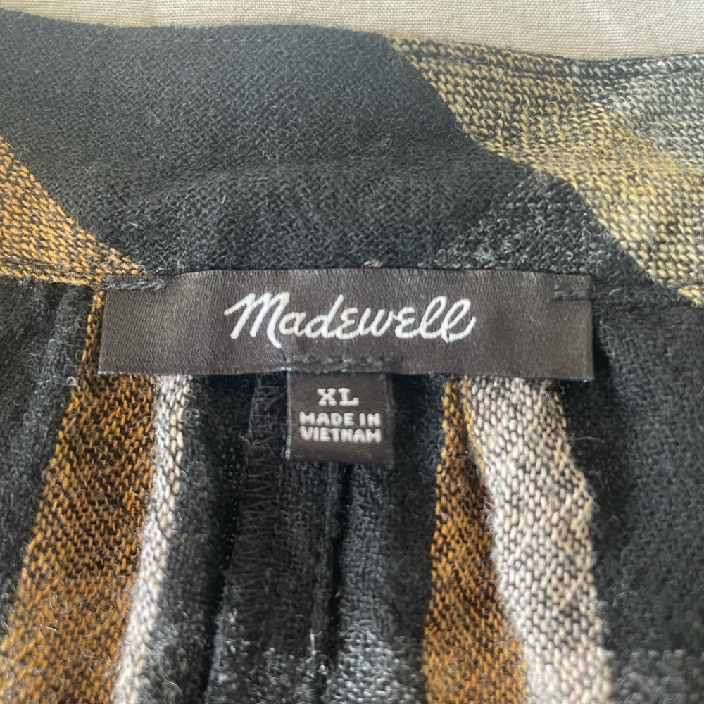 Madewell Oversized XL Highroad Popover Shirt in Lessing Plaid extra large - Picture 9 of 10